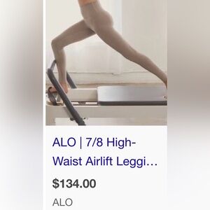 ALO Yoga High-Waist Airlift Leggings - Gravel NWT S